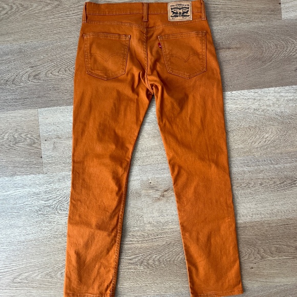 Men's Levi's 511 32x30 Rust Orange - Picture 2 of 4